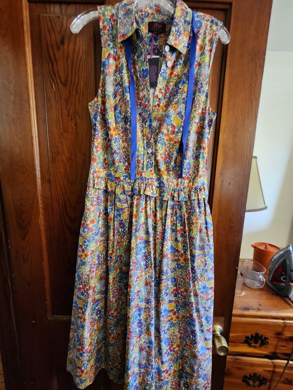 J Crew Liberty Print Midi Dress